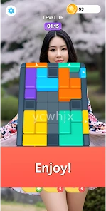 Sexy block jam title game gameplay screenshot 5