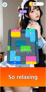 Sexy block jam title game gameplay screenshot 1