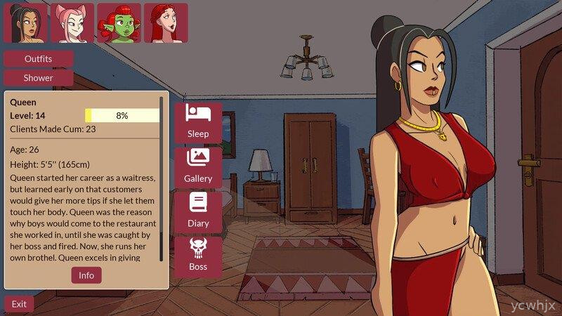 Queens Brothel gameplay screenshot 1