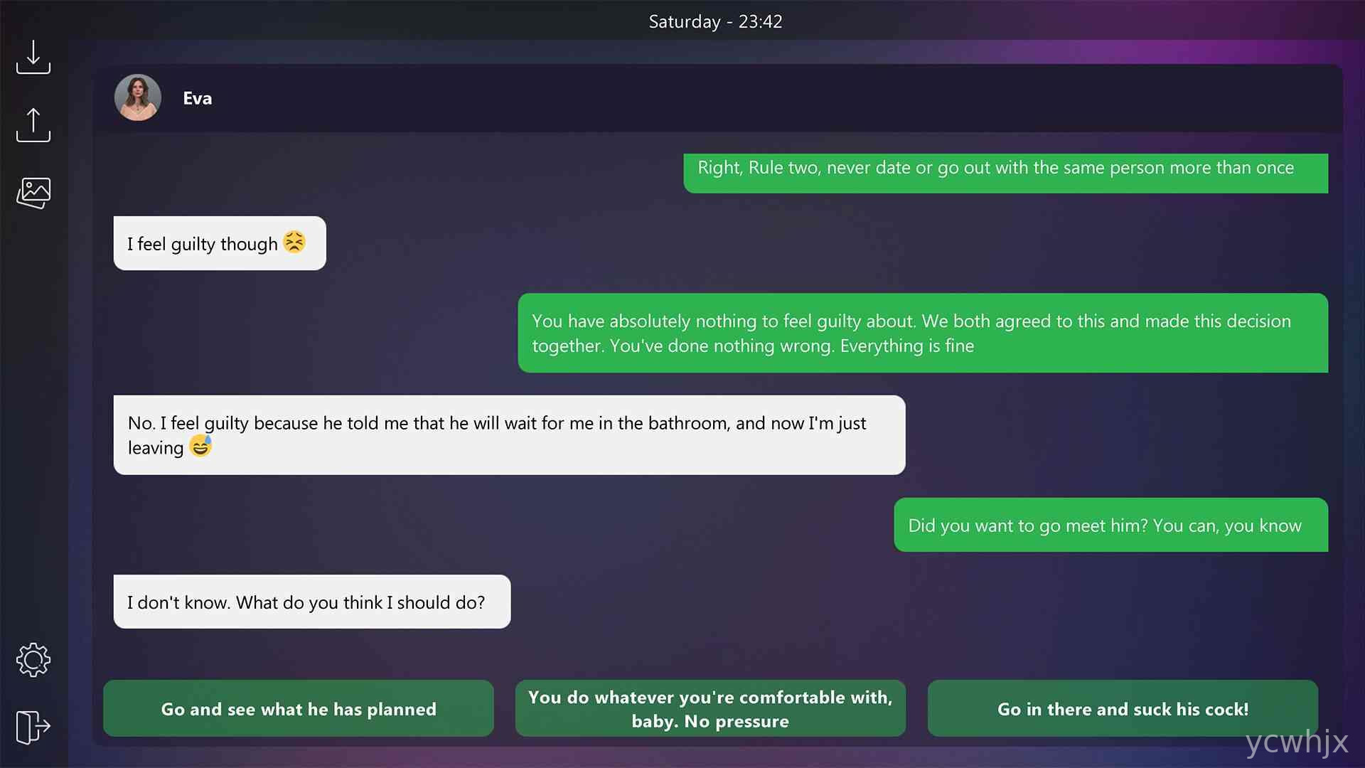 Dirty Texts – Are You Sure? gameplay screenshot 2