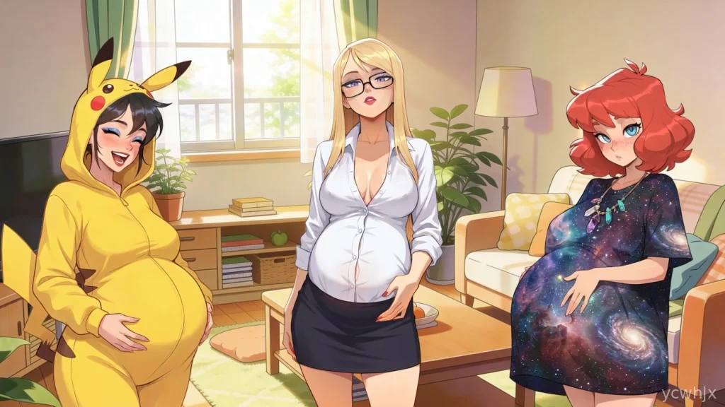 Pregnant Roommates, Send Help! gameplay screenshot 2