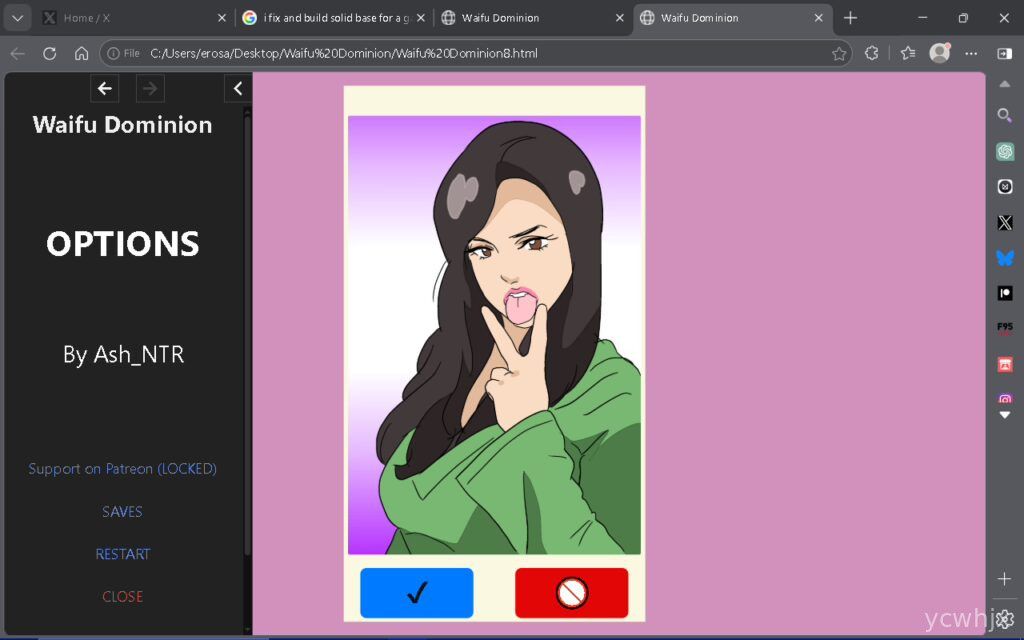 Waifu Dominion gameplay screenshot 3