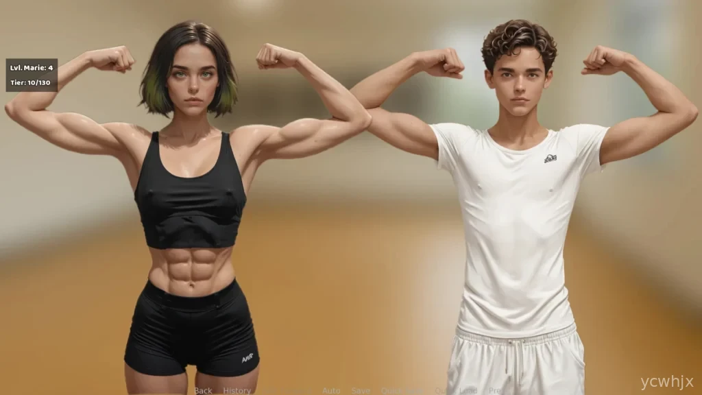 Female Muscle Leveling gameplay screenshot 2